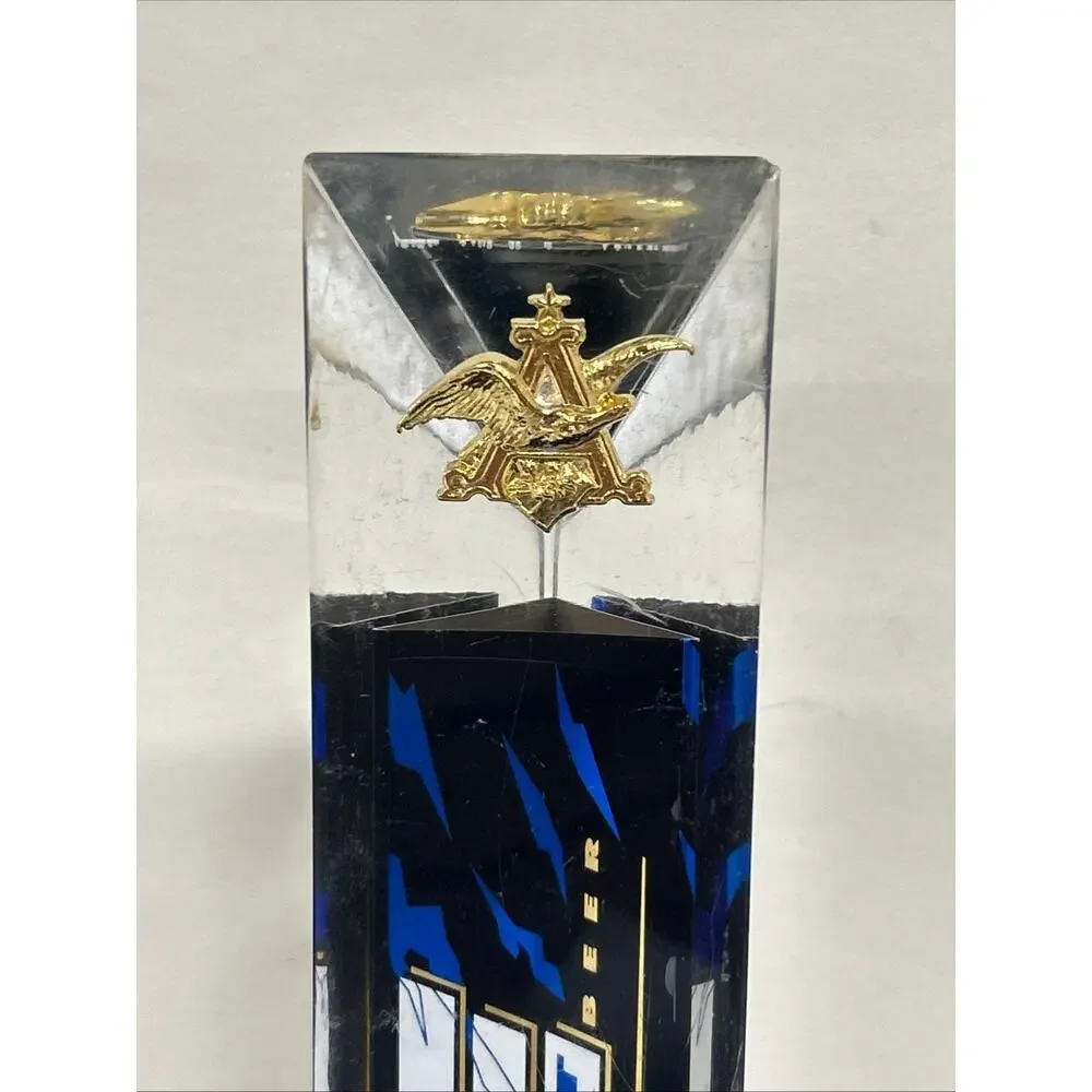 Vintage Bud Ice Draft Beer Tap Handle 10” Acrylic Gold Eagle Anheuser Busch